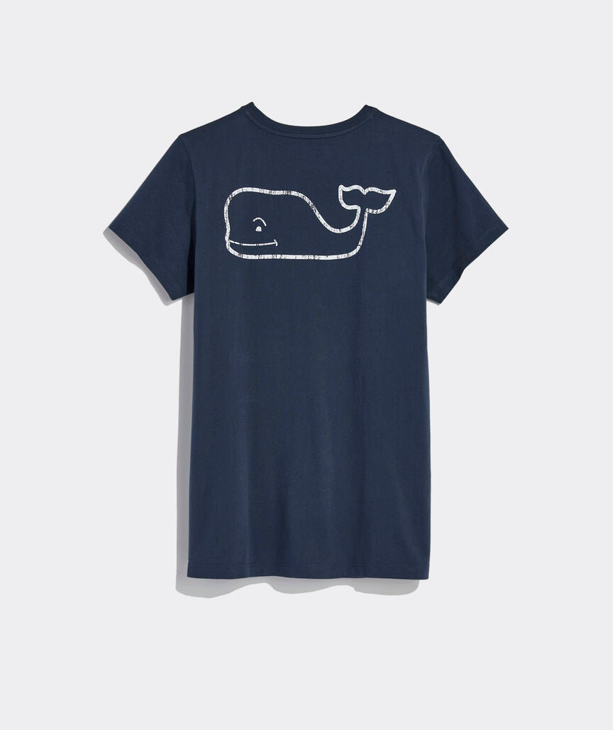 Women's Vintage Whale Short-Sleeve Pocket Tee