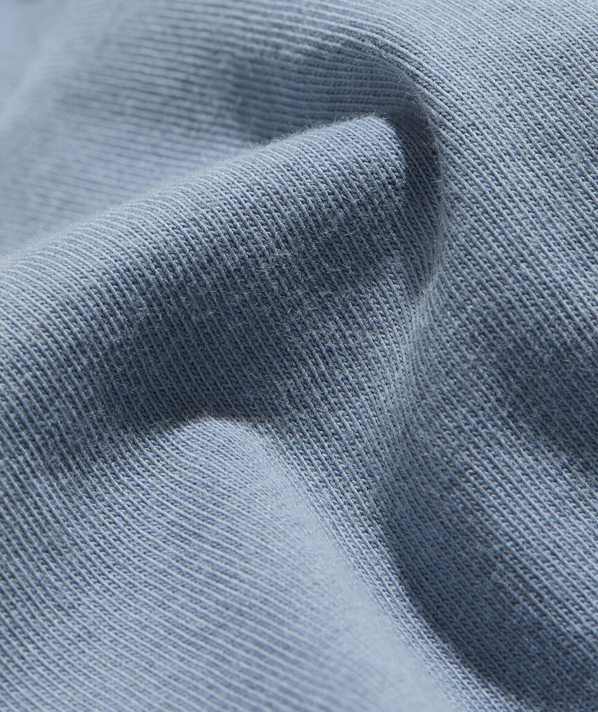 Garment-Dyed Vintage Whale Long-Sleeve Pocket Tee
