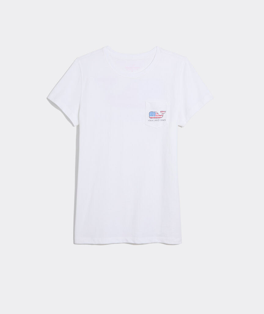 Flag Whale Short-Sleeve Pocket Tee