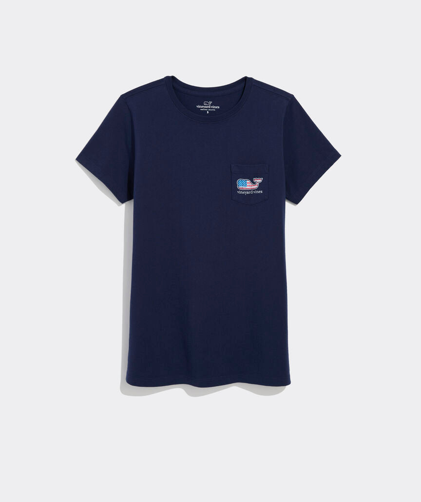 Flag Whale Short-Sleeve Pocket Tee
