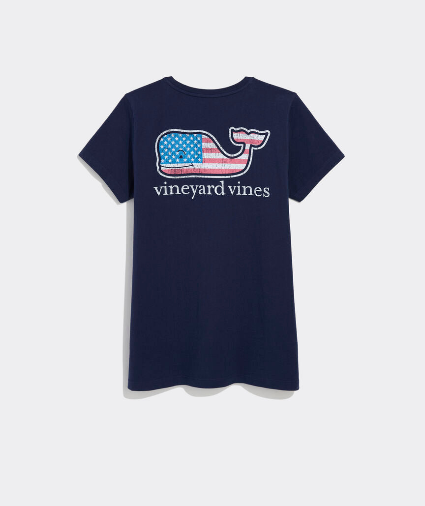 Flag Whale Short-Sleeve Pocket Tee