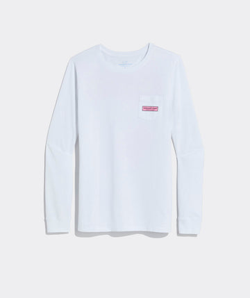 Women's Classic Logo Box Long-Sleeve Pocket Tee