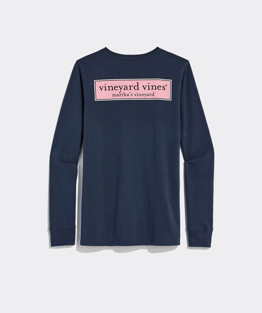 Women's Classic Logo Box Long-Sleeve Pocket Tee