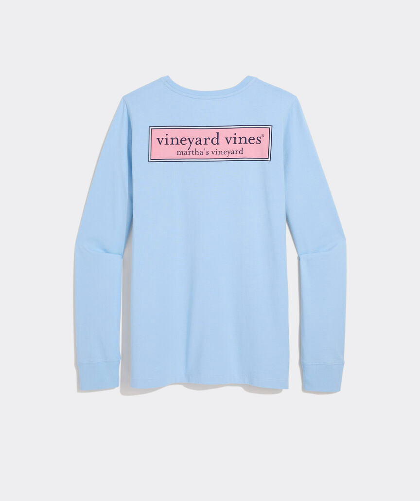 Women's Classic Logo Box Long-Sleeve Pocket Tee