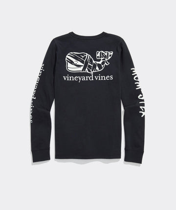 Glow-In-The-Dark Mom-ster Long-Sleeve Pocket Tee