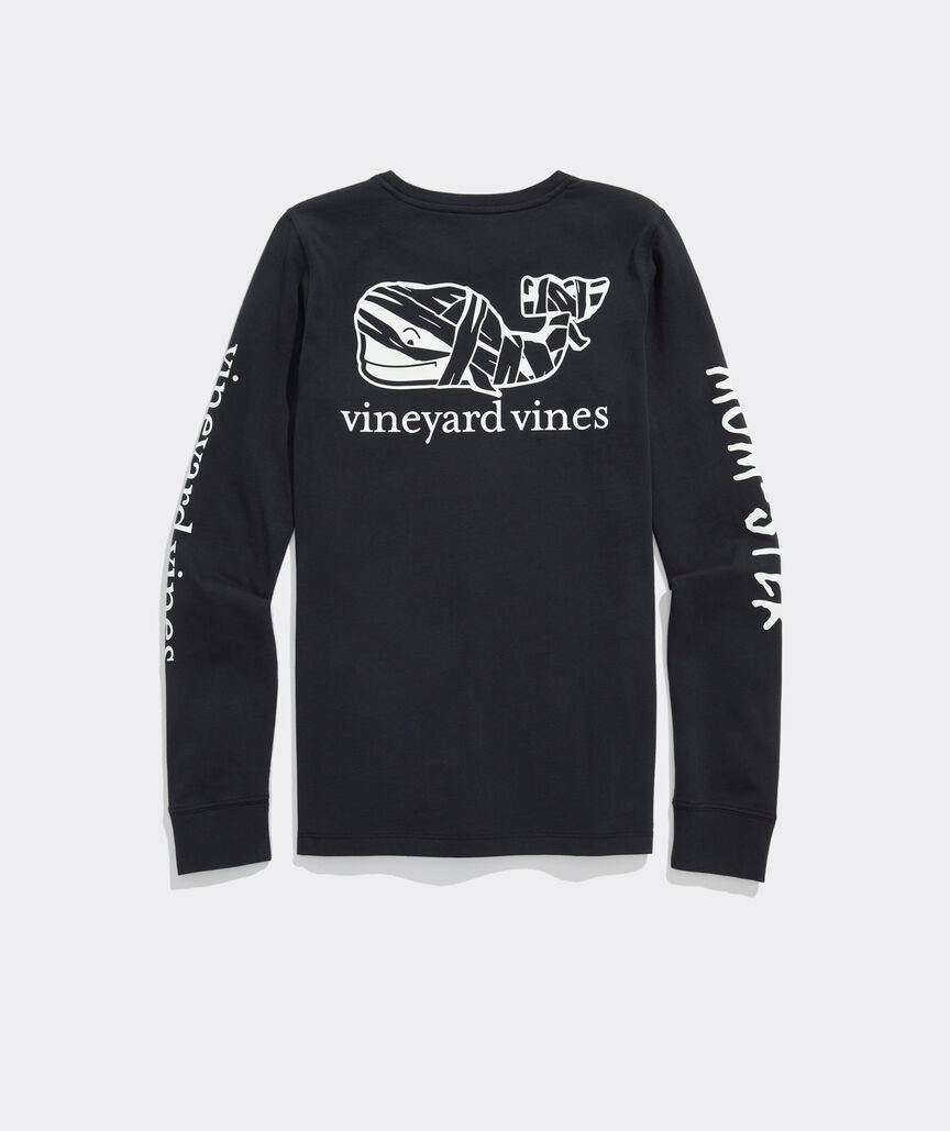 Glow-In-The-Dark Mom-ster Long-Sleeve Pocket Tee
