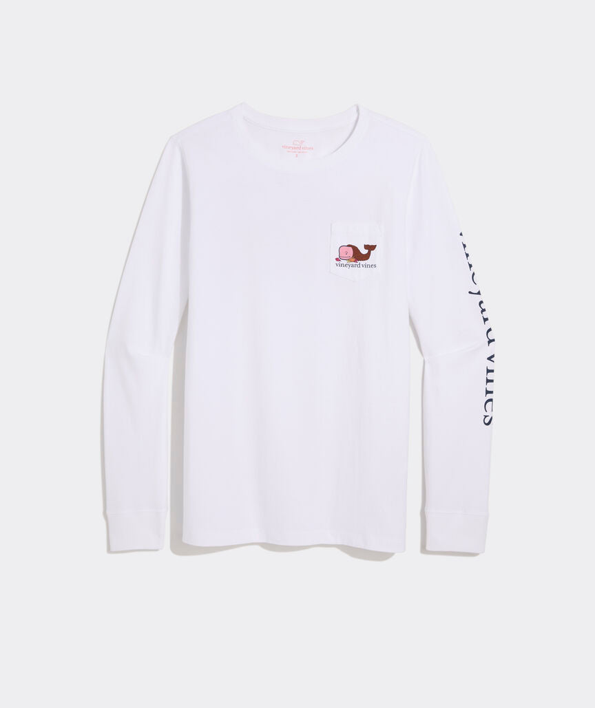 Whale Cornucopia Long-Sleeve Pocket Tee