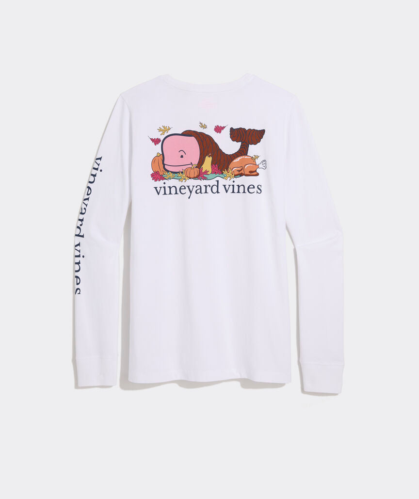 Whale Cornucopia Long-Sleeve Pocket Tee