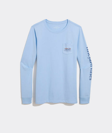 Dockside Autumn Wakes Long-Sleeve Pocket Tee