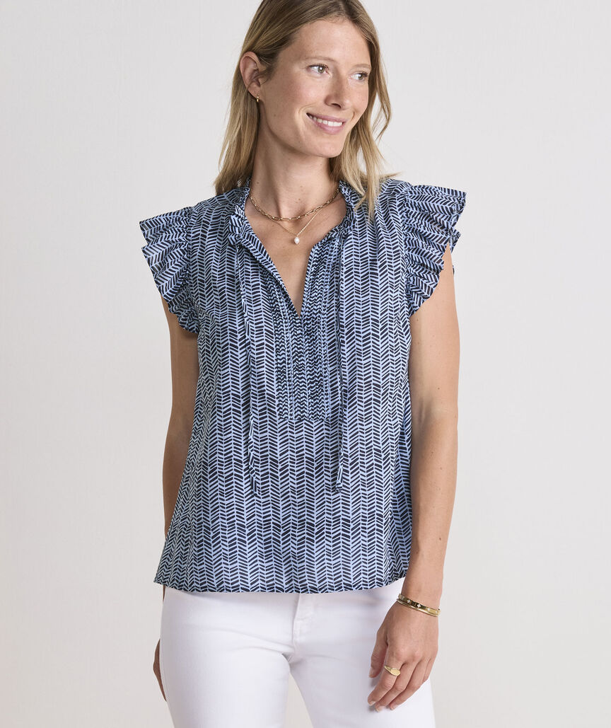 Adare Pintuck Top