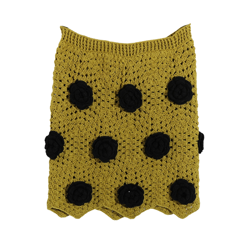 Handmade Trico Knitted Women Skirt