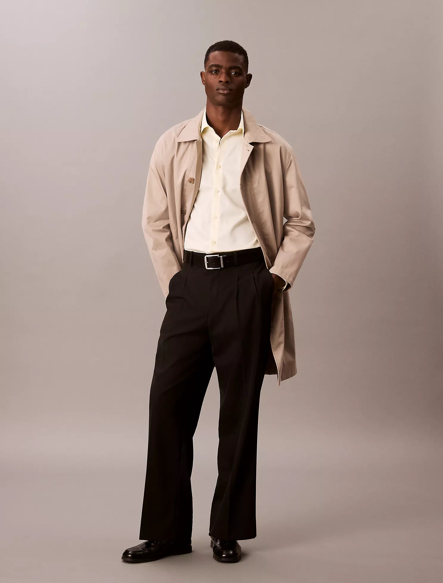 Steel Solid Slim Fit Button-Down Shirt