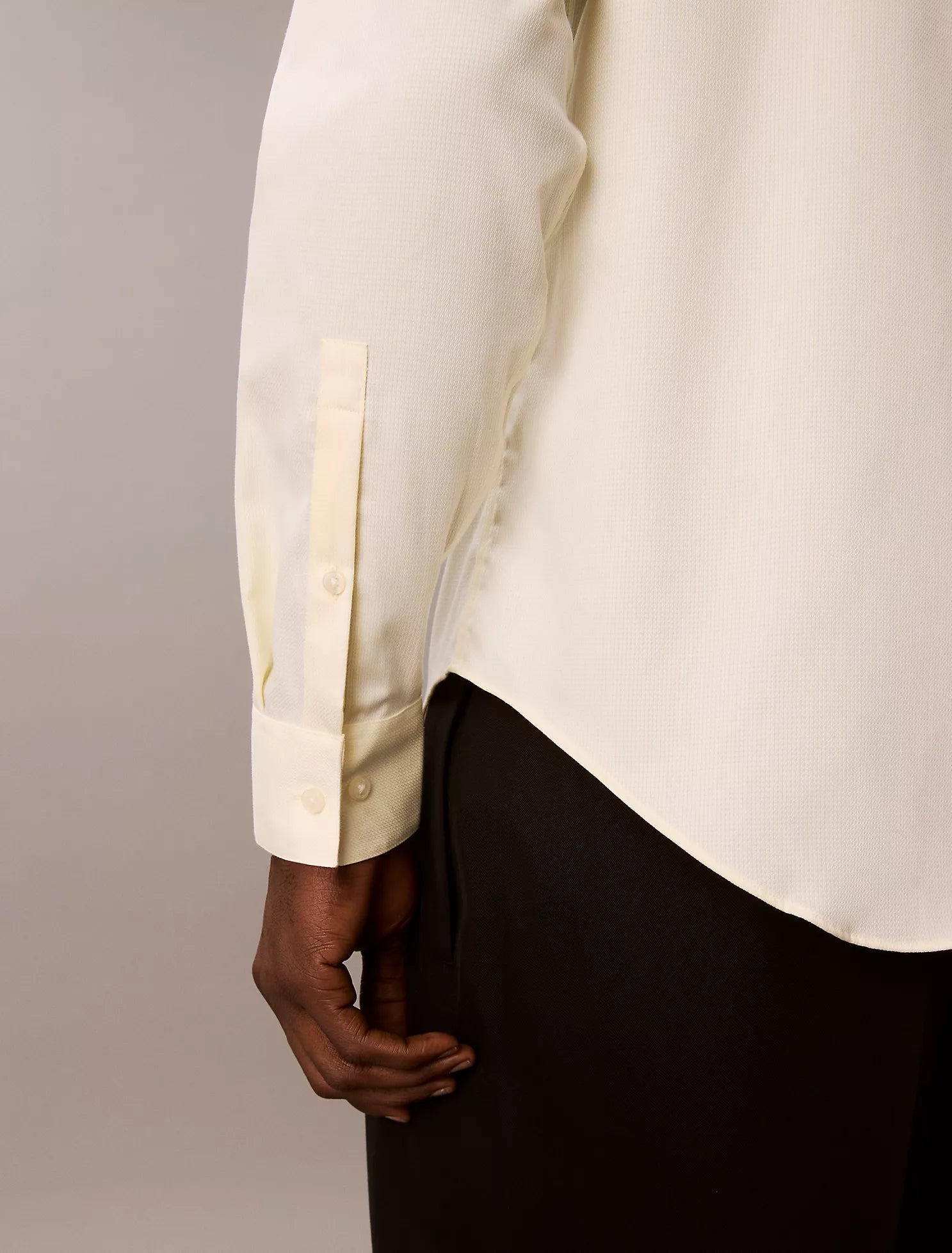 Steel Solid Slim Fit Button-Down Shirt
