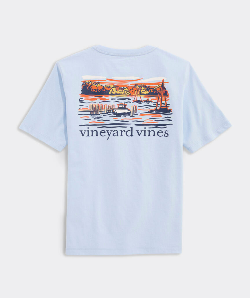 Boys' Dockside Autumn Wakes Short-Sleeve Pocket Tee
