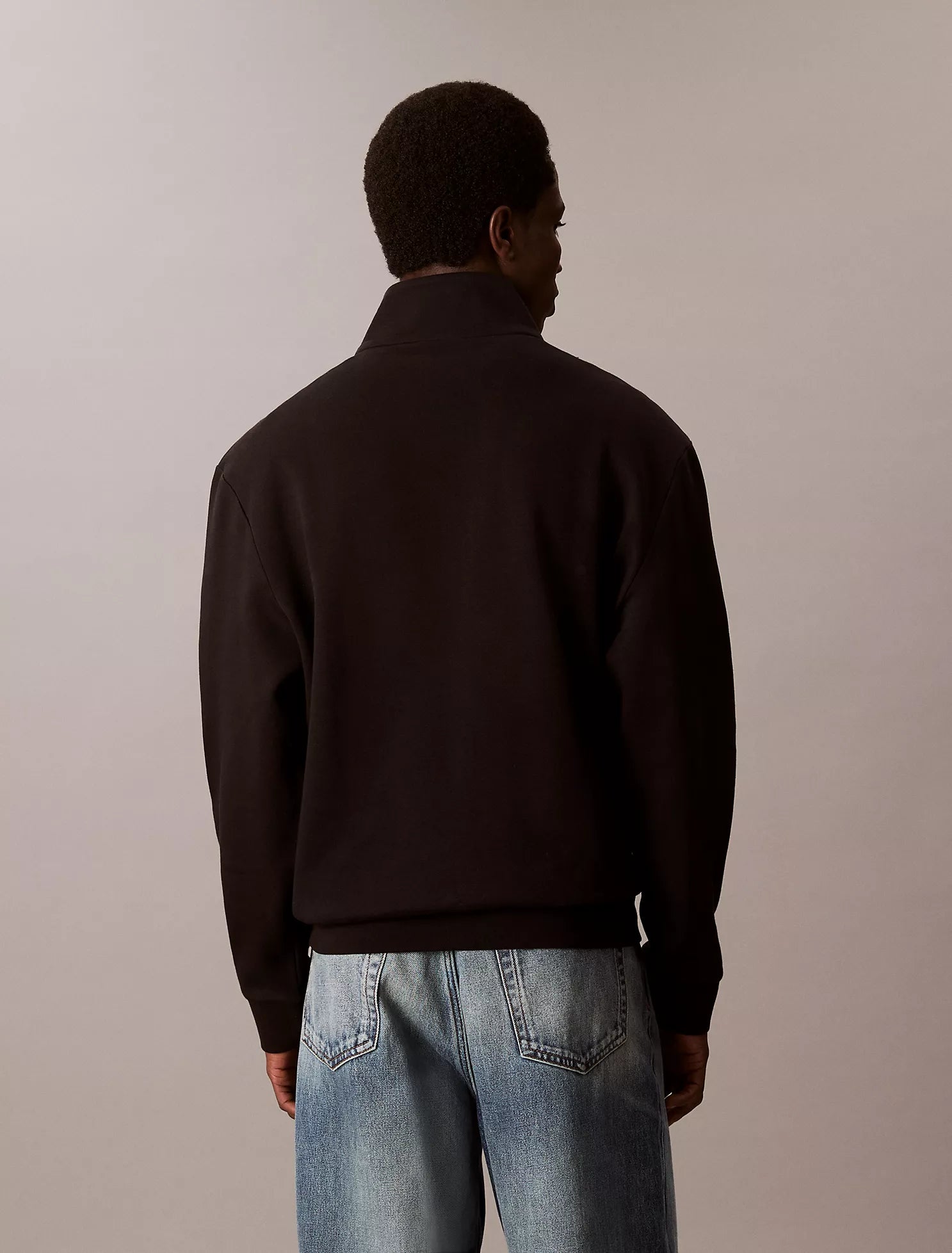 Sudadera polar con cremallera de un cuarto y logotipo de archivo