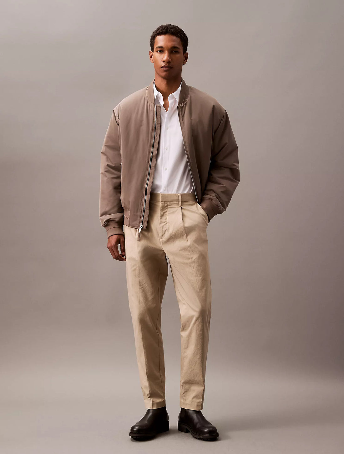 Cotton Stretch Slim Button-Down Shirt