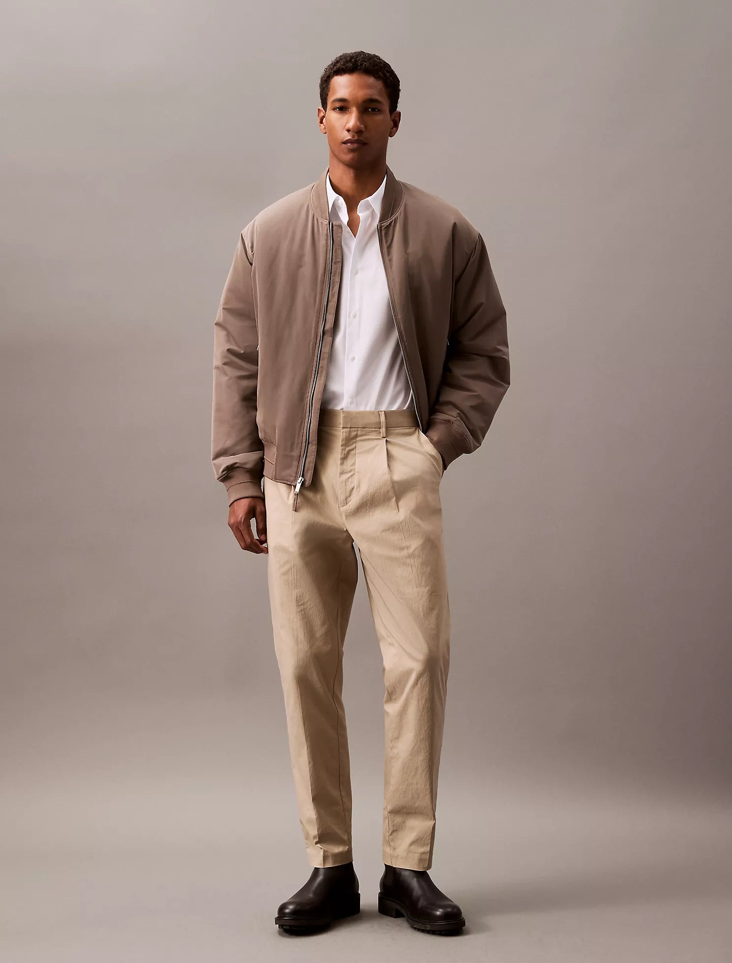 Cotton Stretch Slim Button-Down Shirt