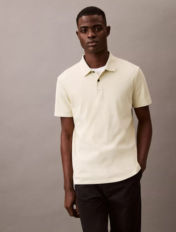 Stretch Fine Rib Polo Shirt