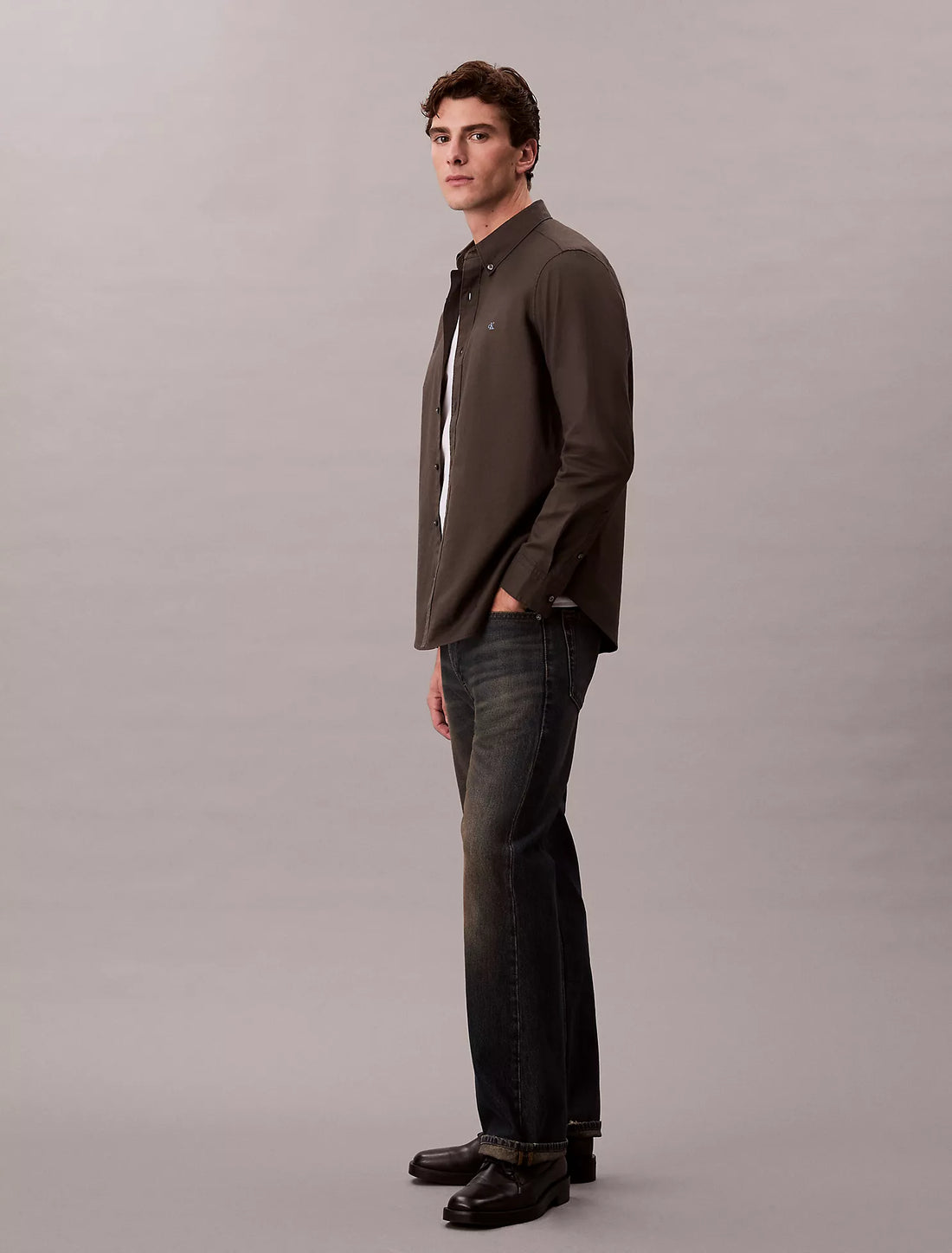 Solid Oxford Classic Button-Down Shirt
