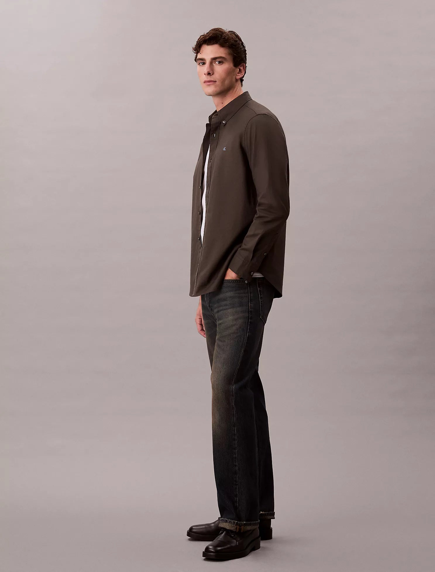 Solid Oxford Classic Button-Down Shirt