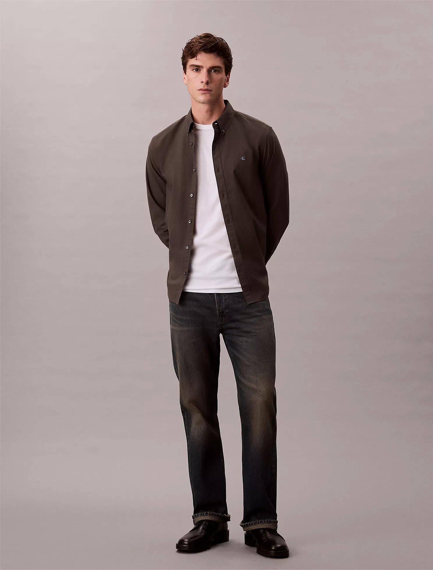 Solid Oxford Classic Button-Down Shirt