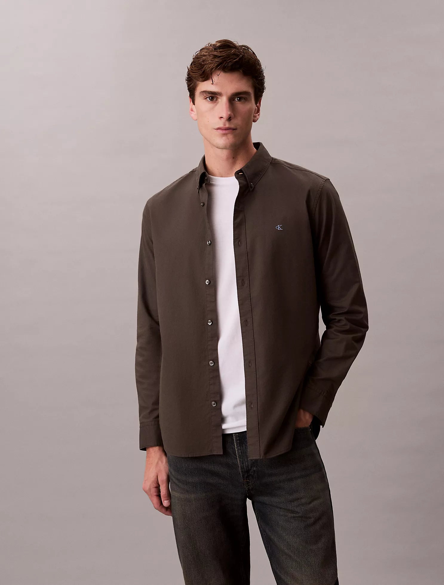 Solid Oxford Classic Button-Down Shirt