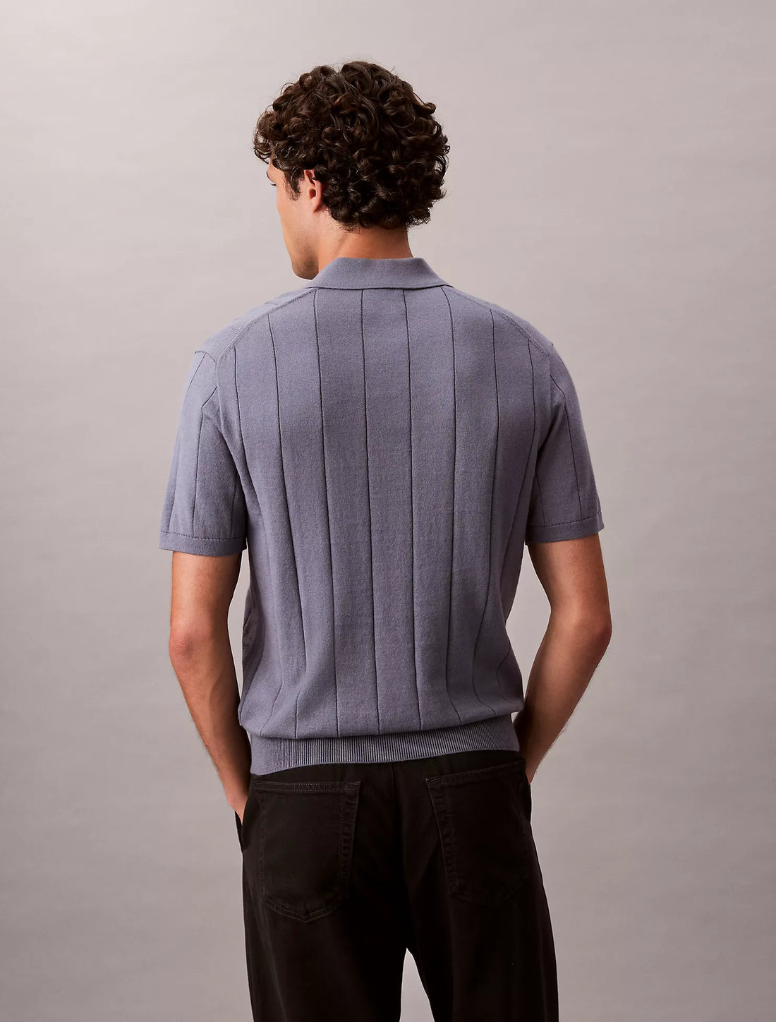 Wool Cotton Classic Polo Sweater