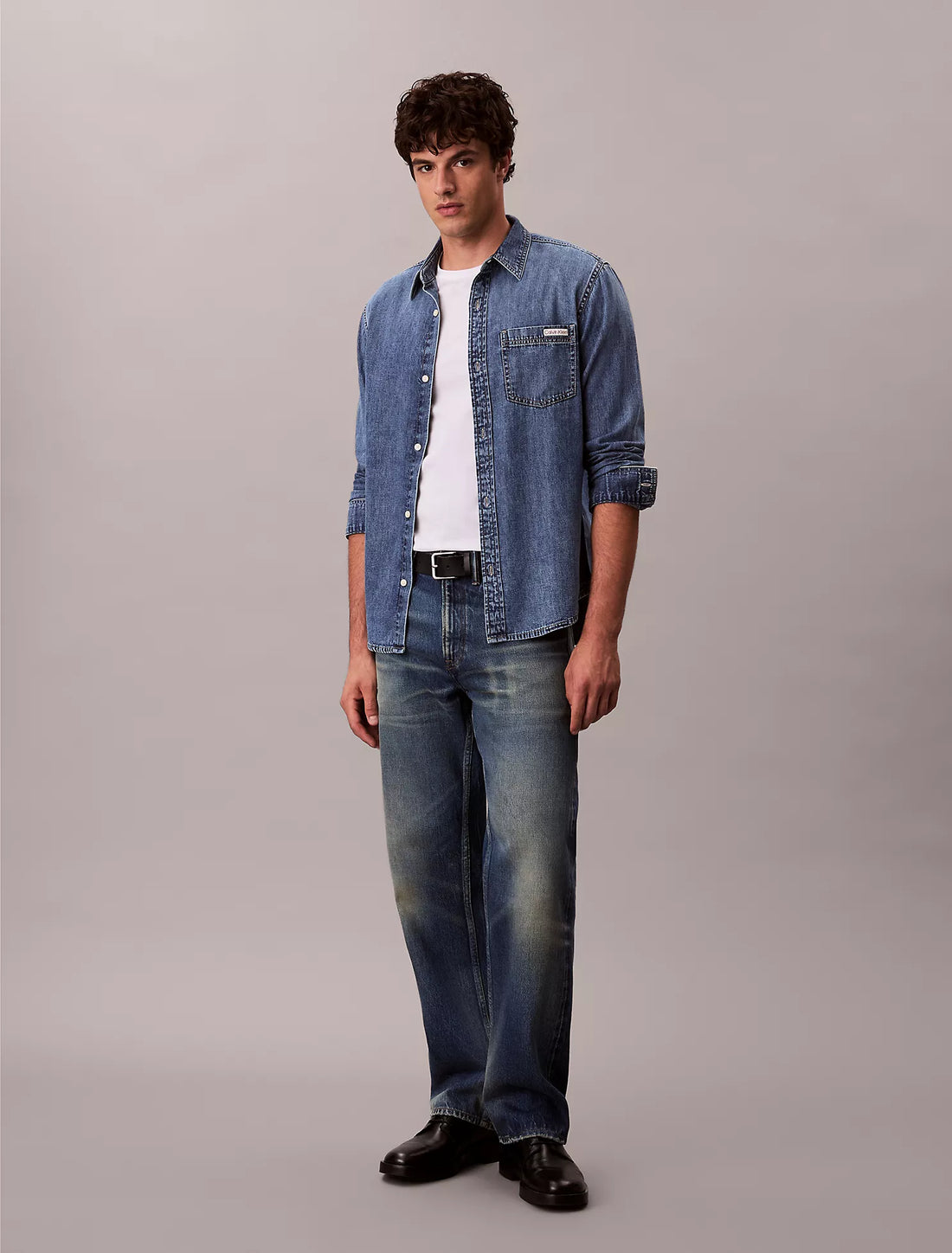Classic Denim Button-Down Shirt