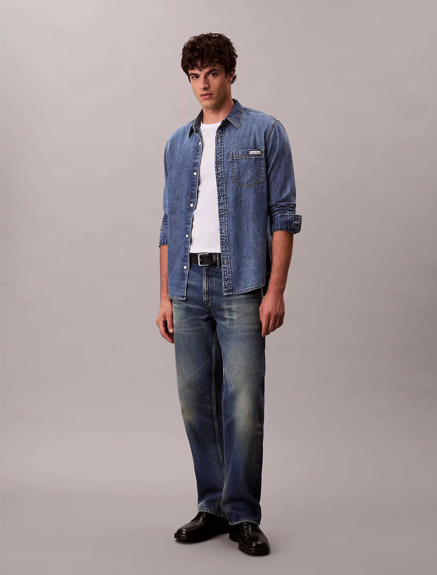 Classic Denim Button-Down Shirt