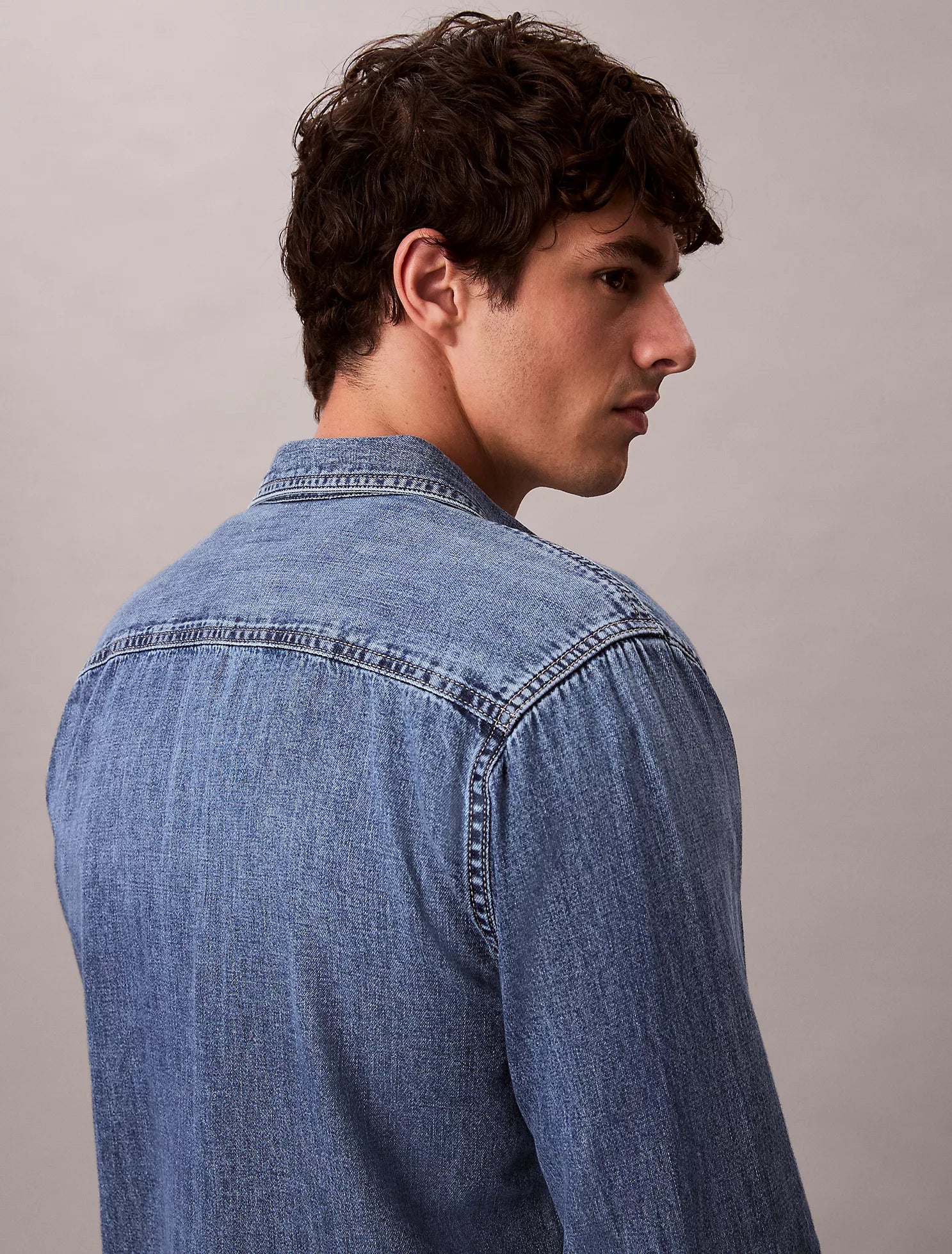 Classic Denim Button-Down Shirt