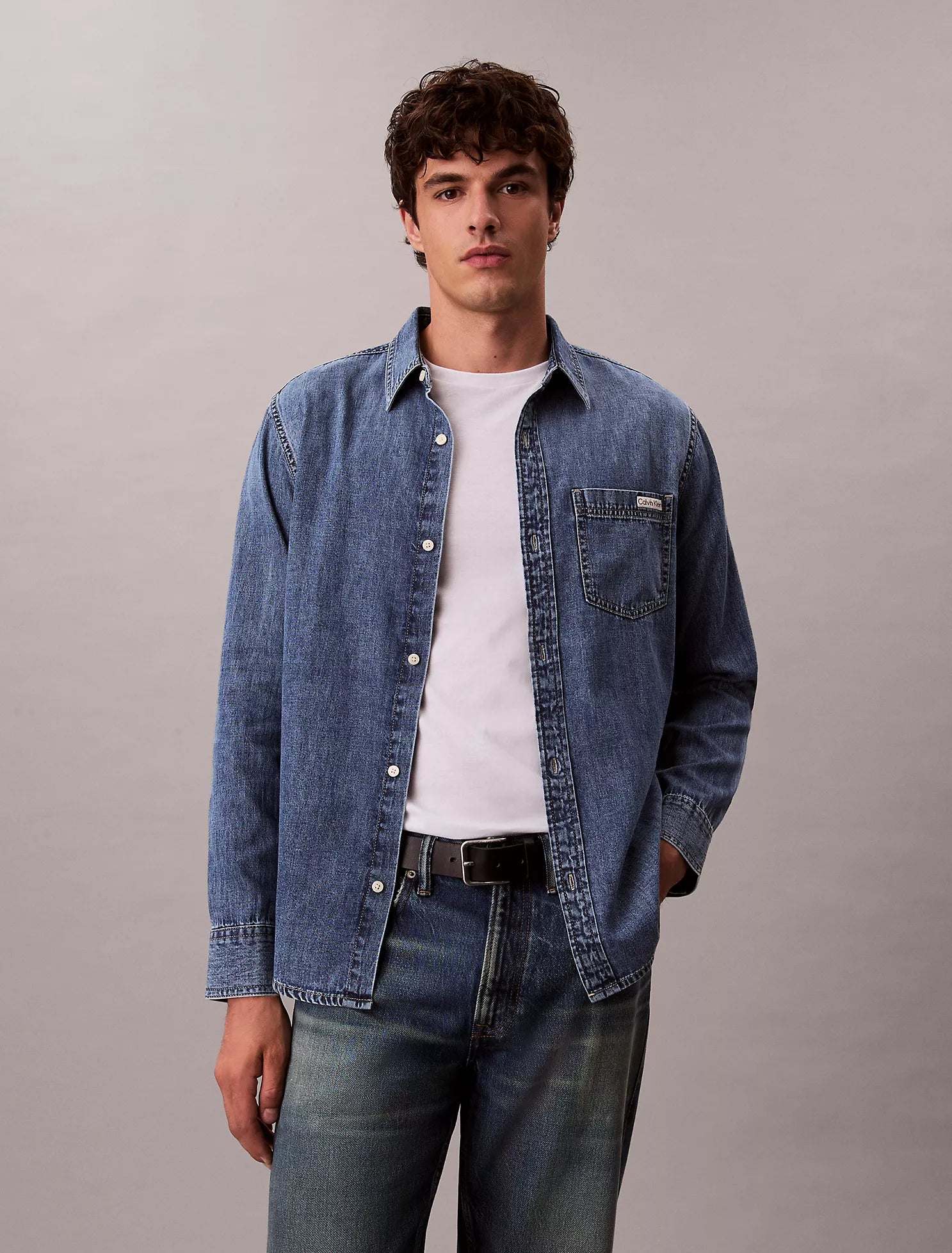 Classic Denim Button-Down Shirt