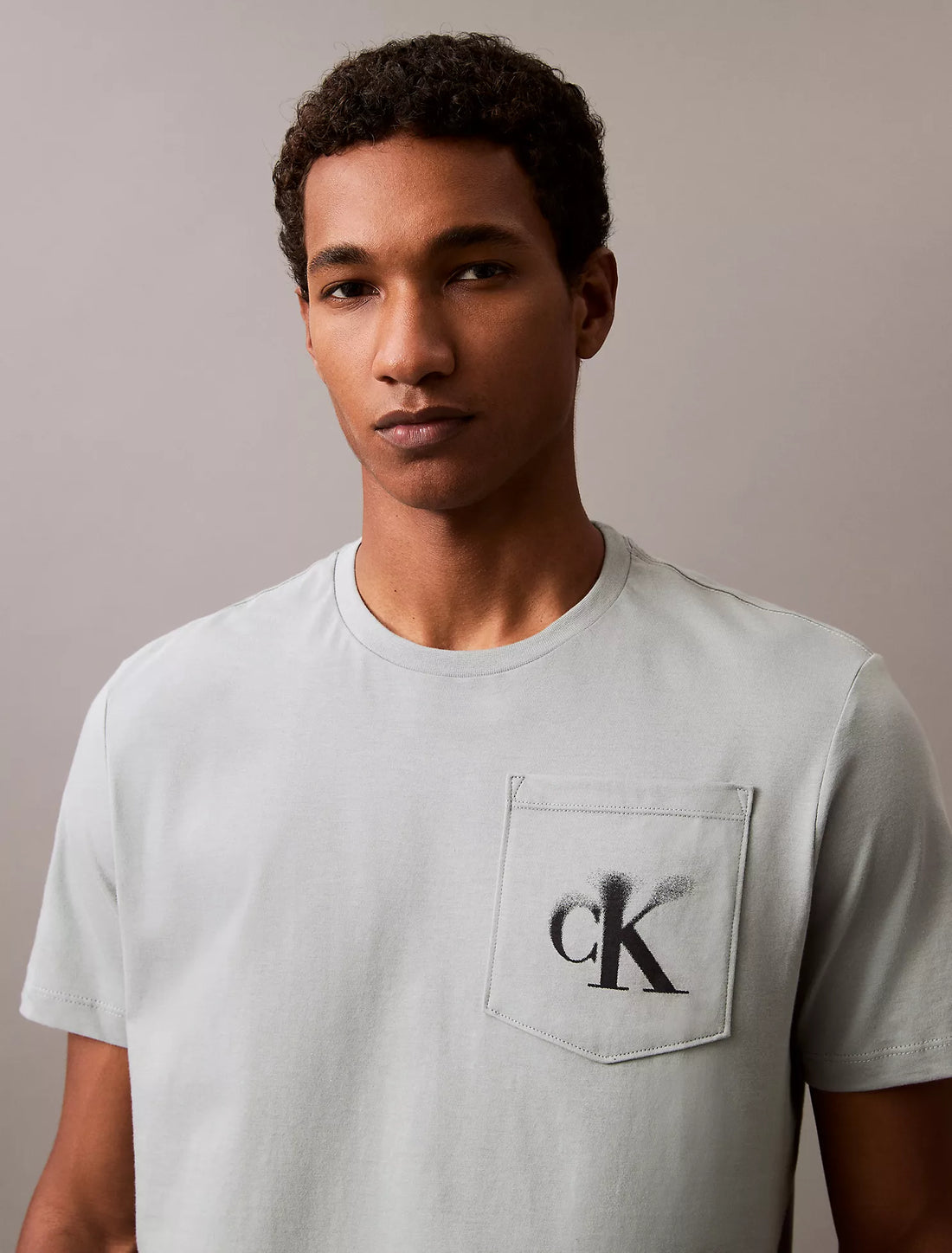 Faded Monogram Logo Pocket Classic T-Shirt