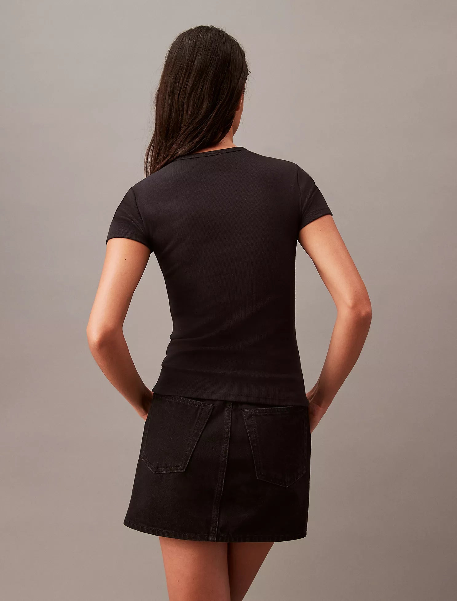 Cotton Contour Rib T-Shirt