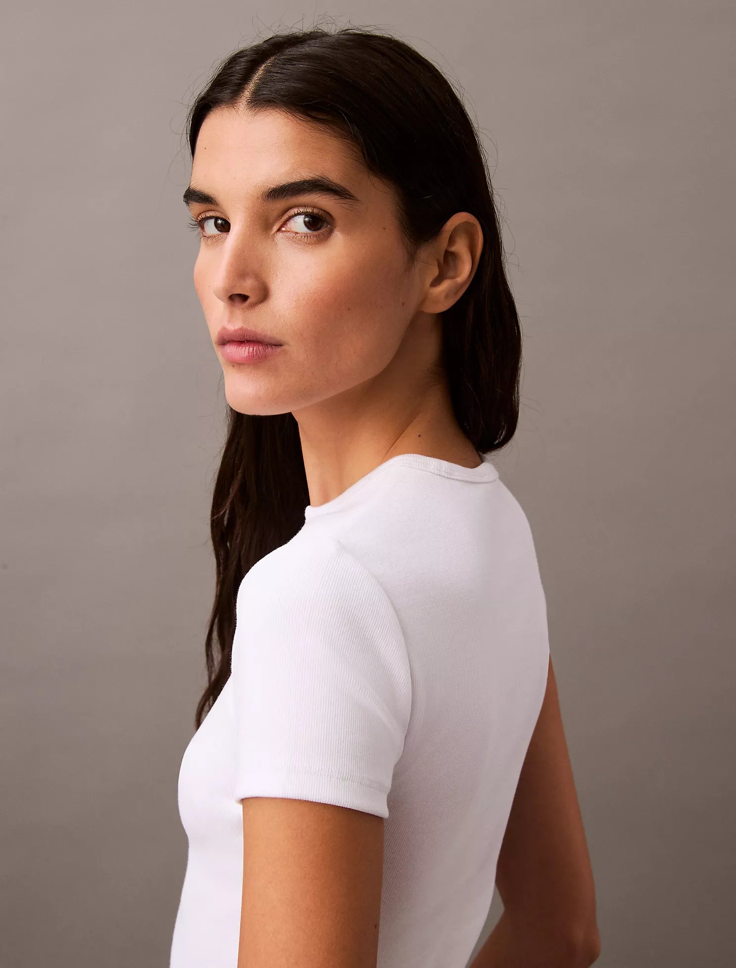 Cotton Contour Rib T-Shirt