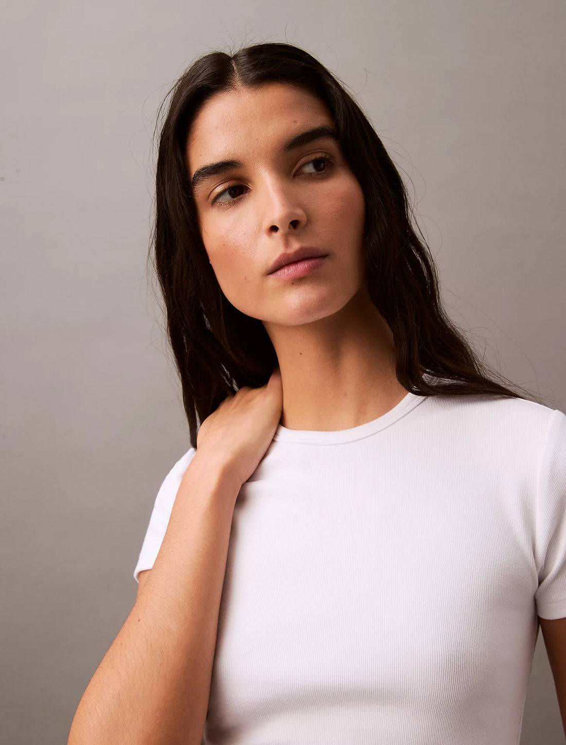 Cotton Contour Rib T-Shirt