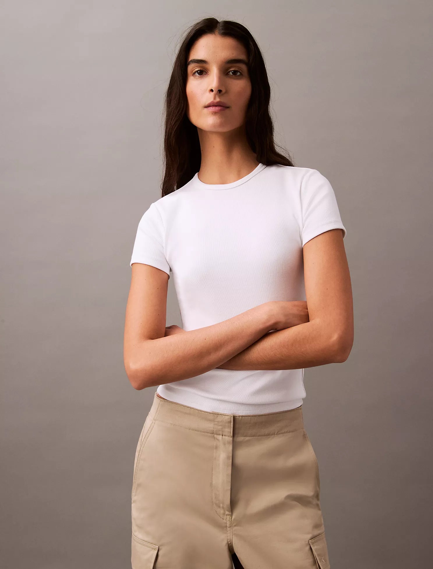 Cotton Contour Rib T-Shirt