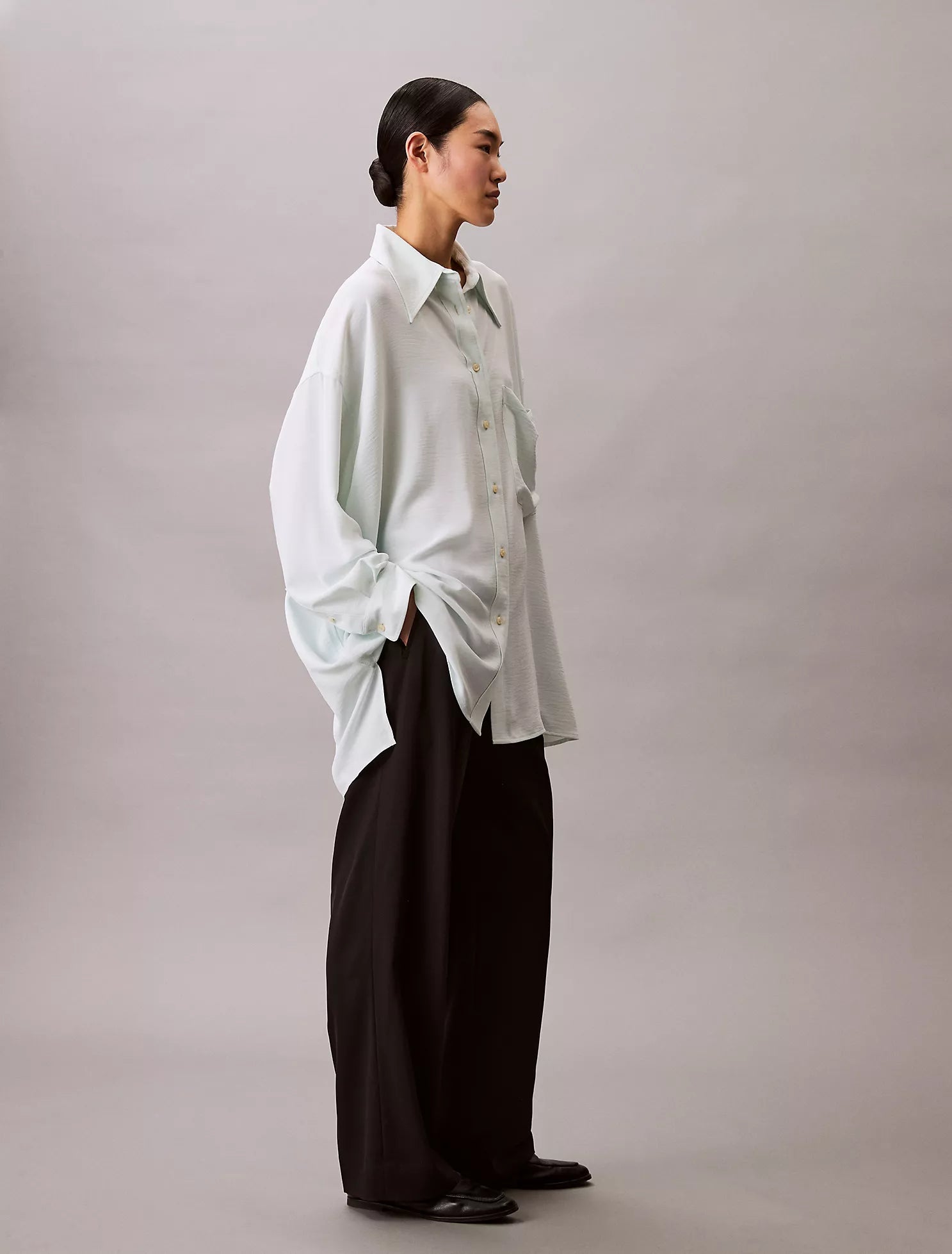 Gauze Button-Down Shirt