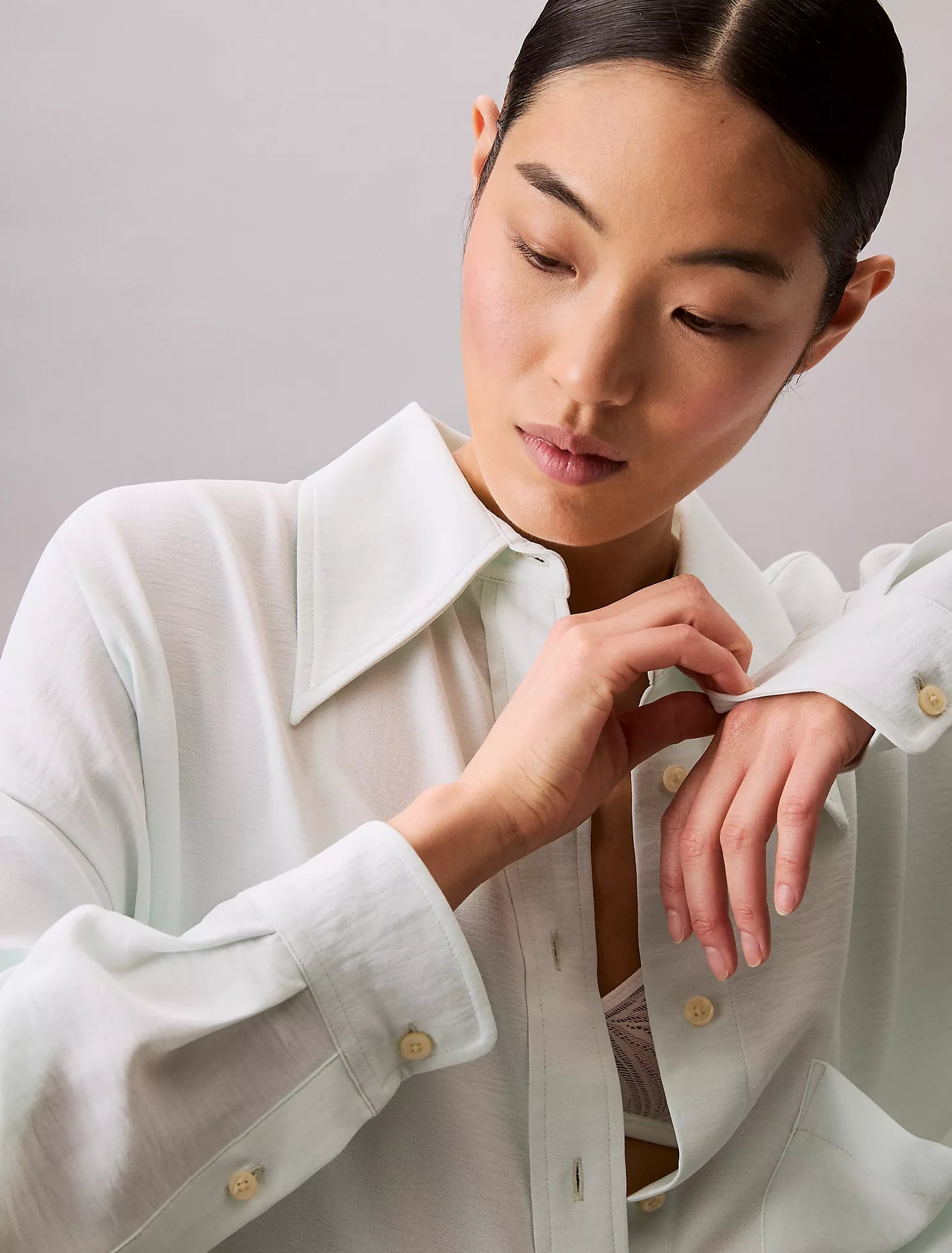Gauze Button-Down Shirt