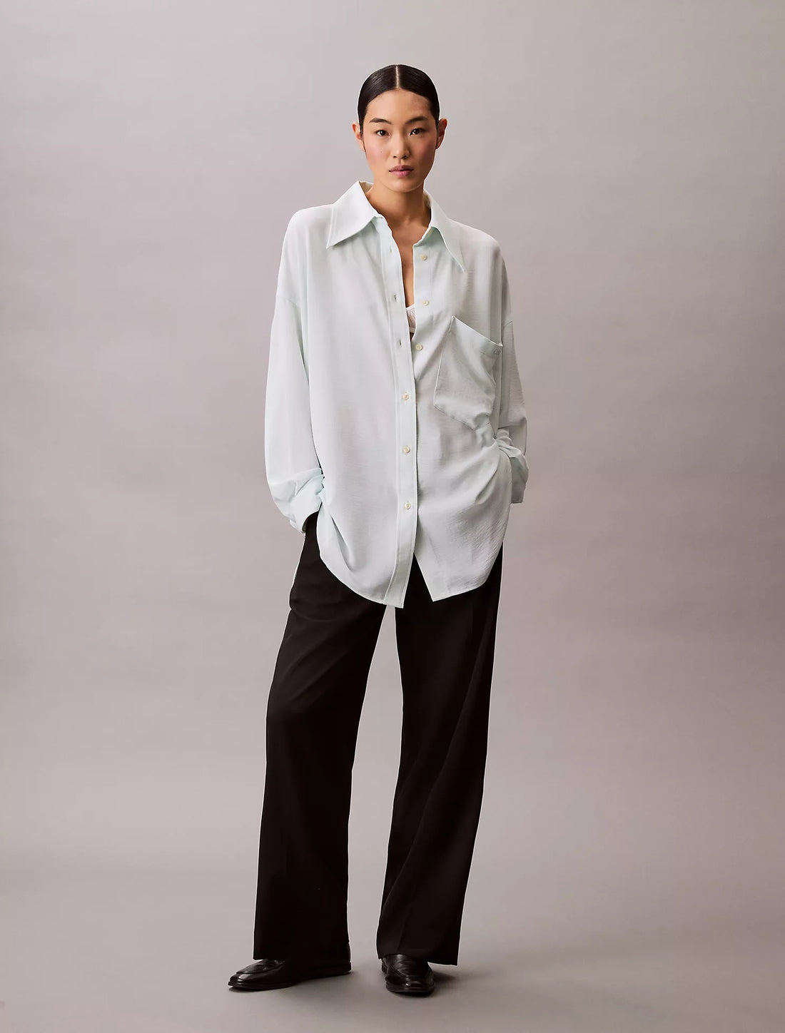 Gauze Button-Down Shirt