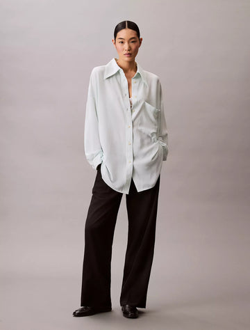 Gauze Button-Down Shirt