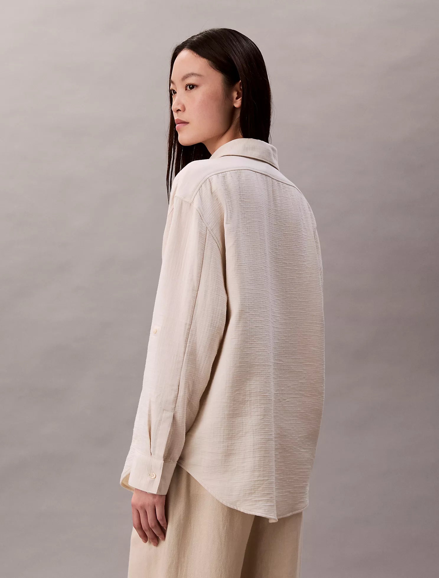 Double Gauze Roll Tab Shirt
