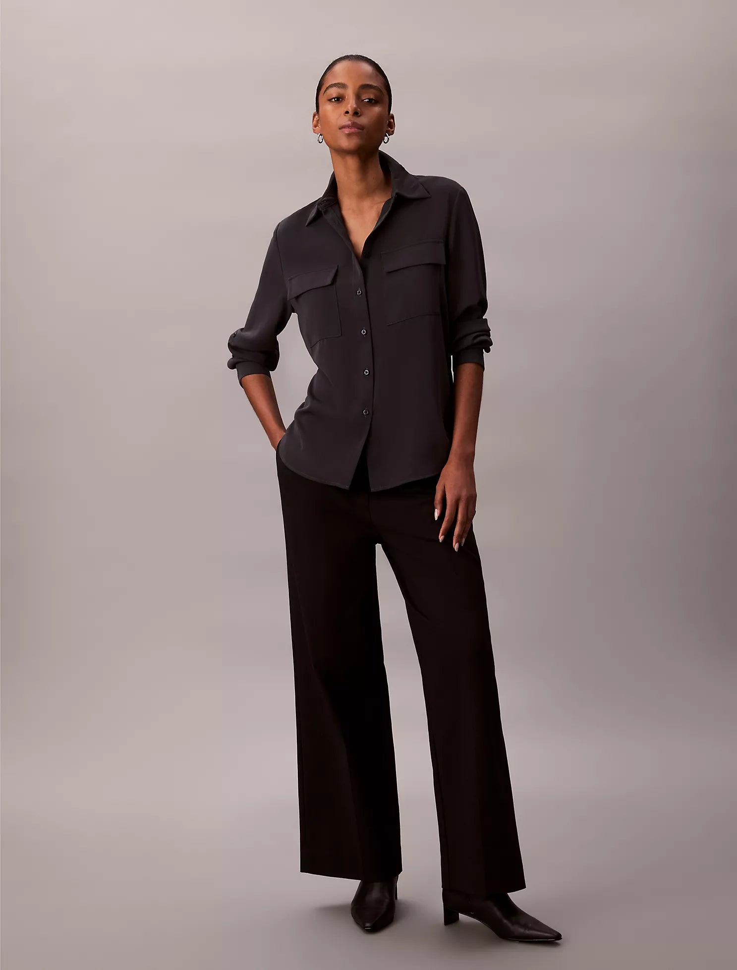 Utility Classic Button-Down Shirt