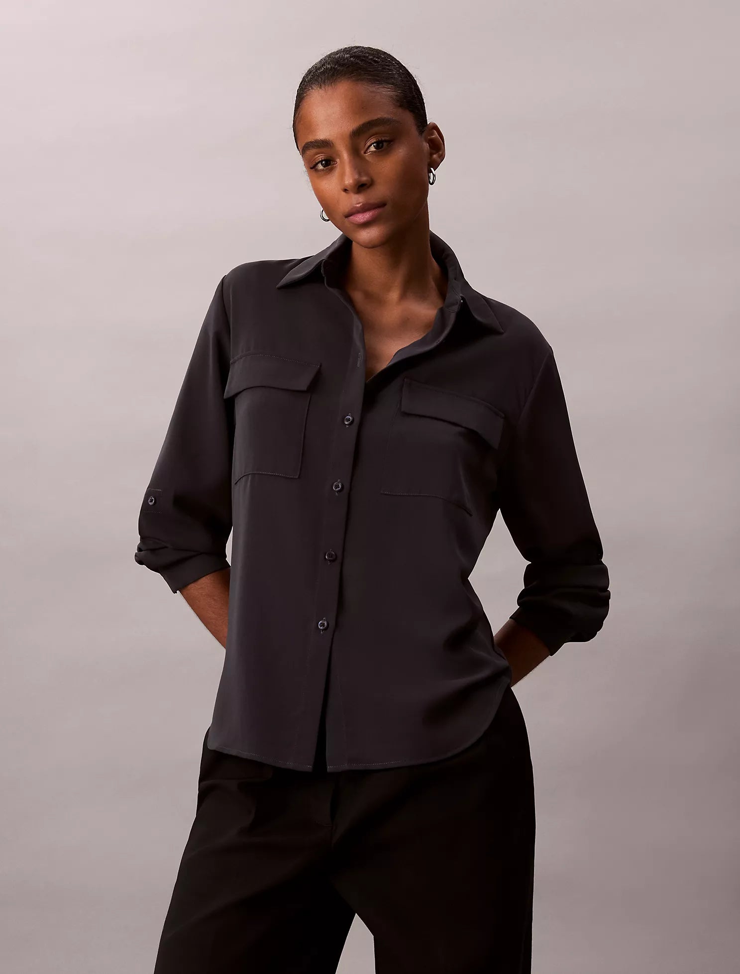 Utility Classic Button-Down Shirt