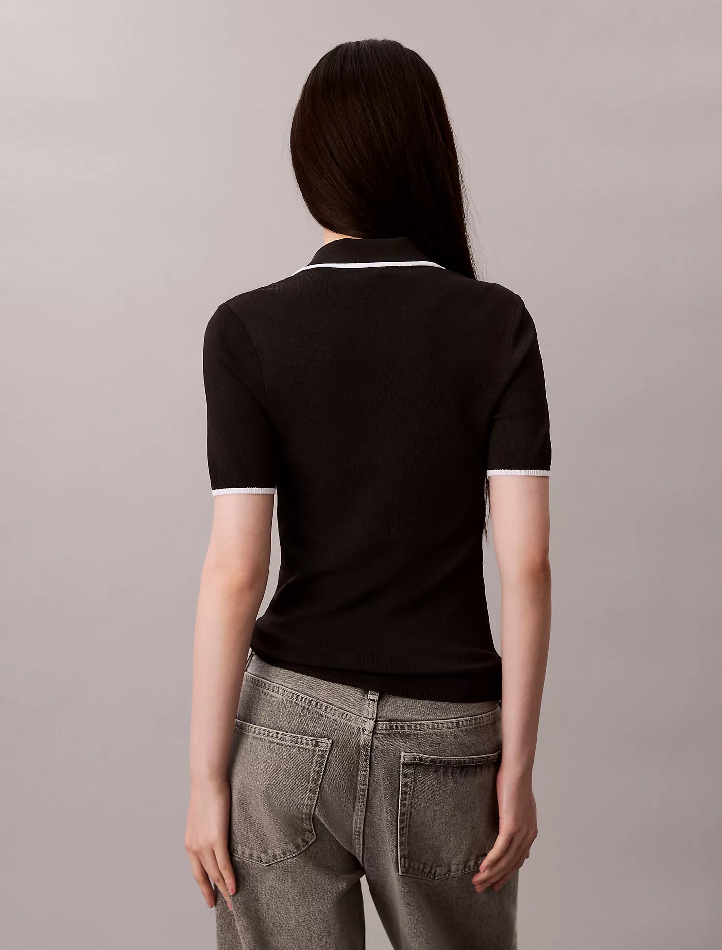 Quarter Zip Classic Polo Shirt
