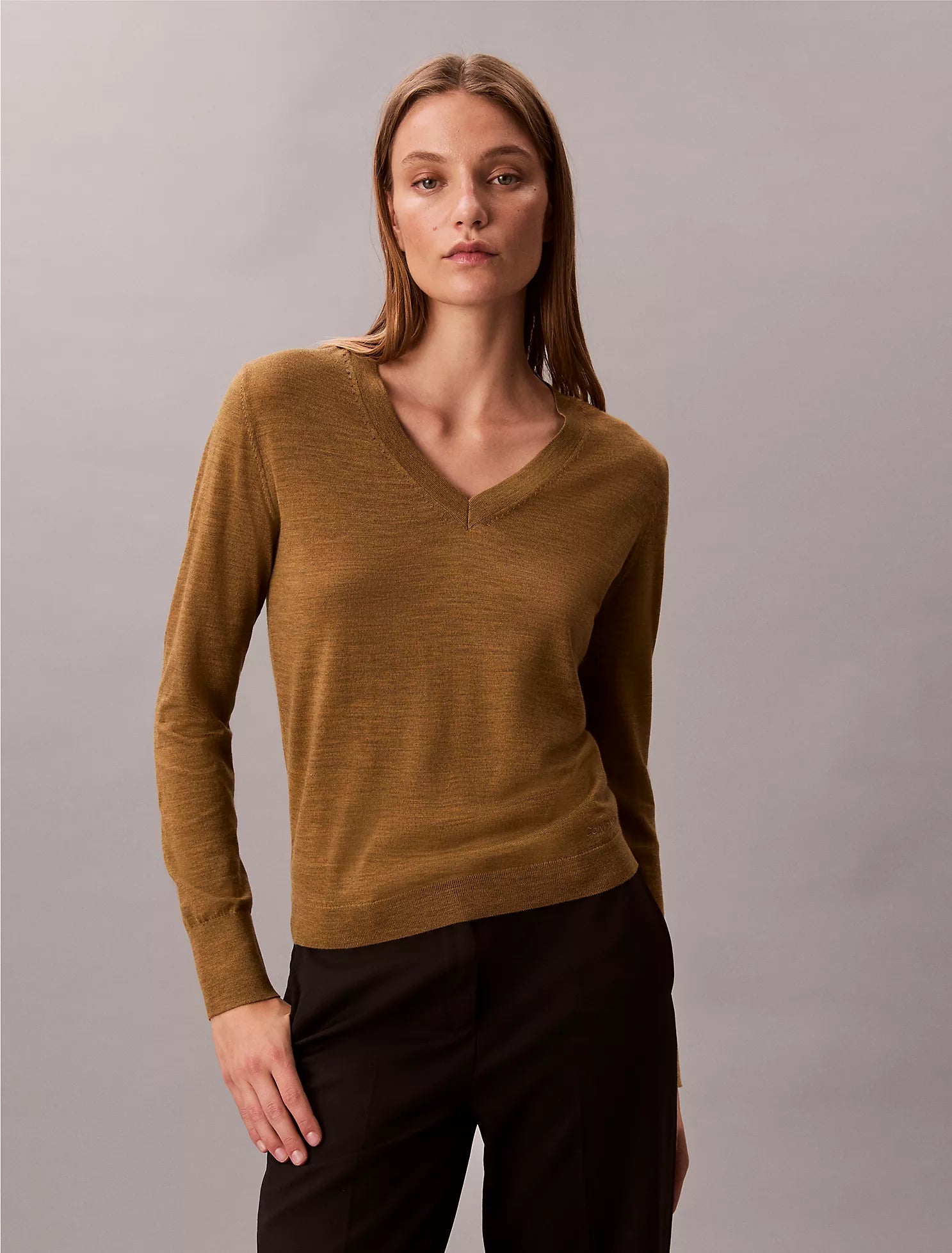 Merino Wool V-Neck Sweater – Timeless Soft Knit