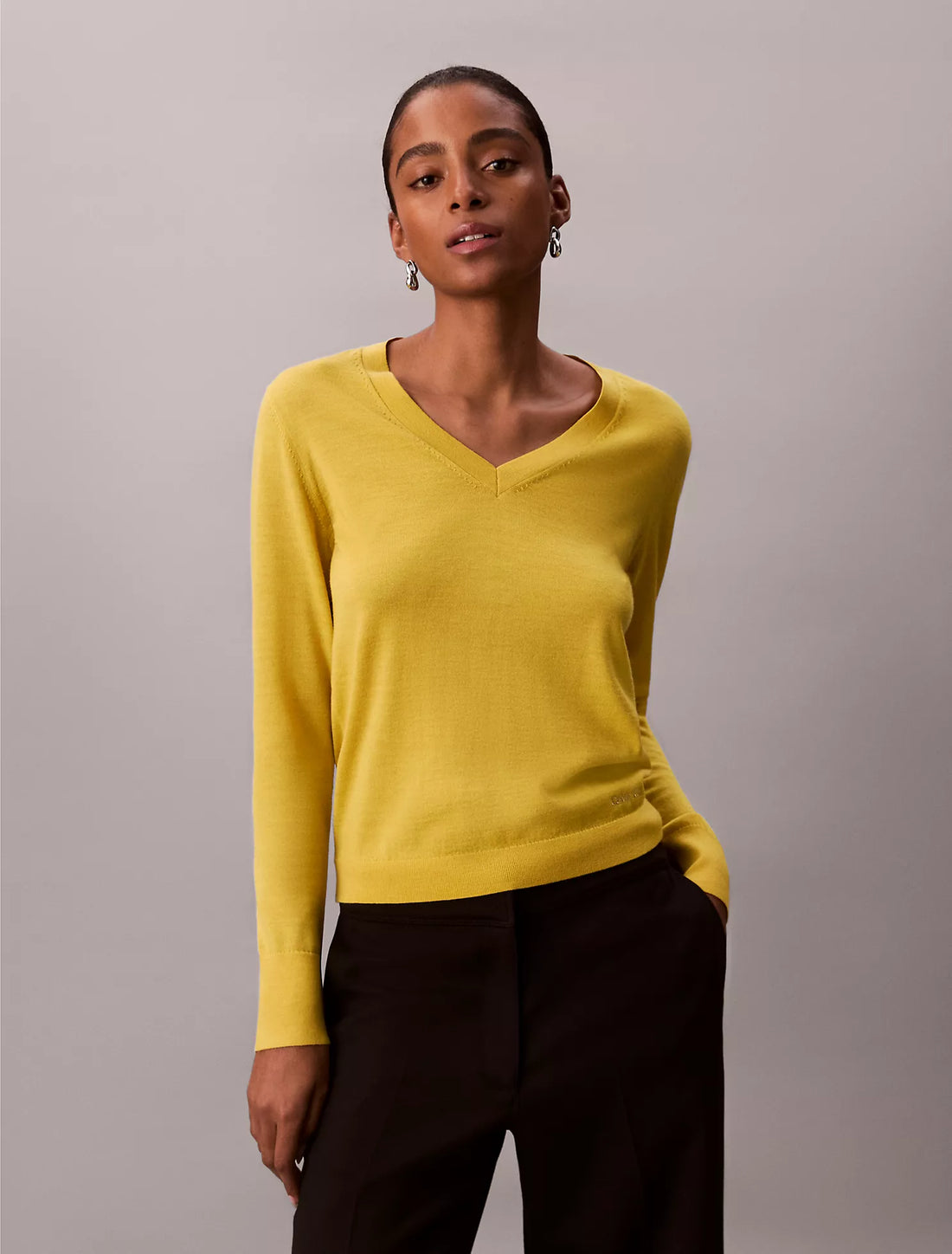 Merino Wool V-Neck Sweater