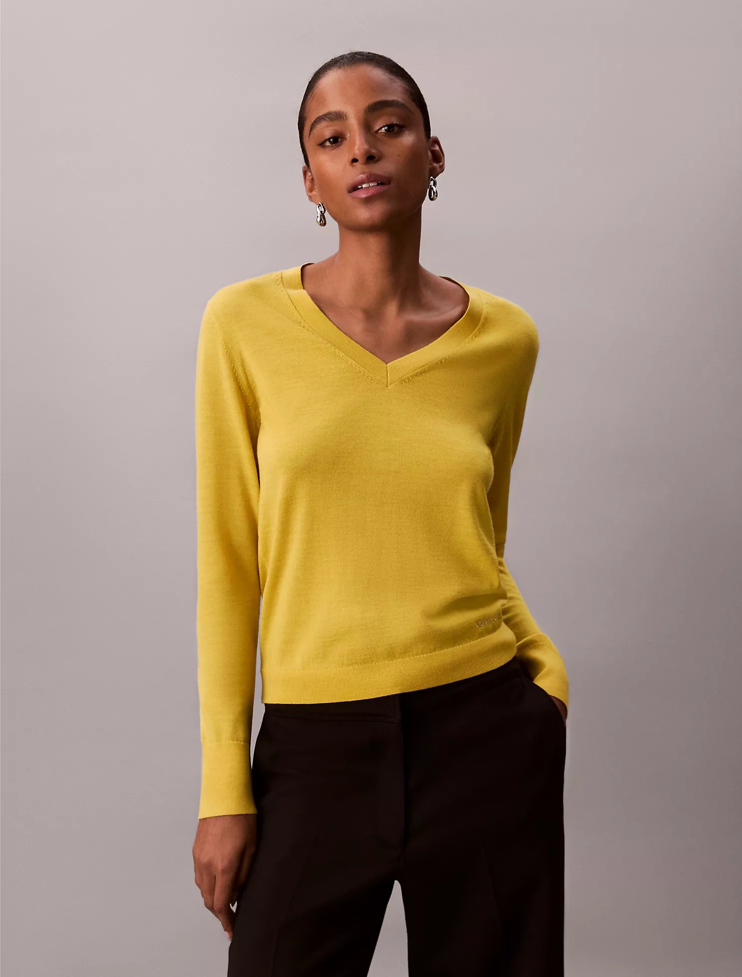 Merino Wool V-Neck Sweater