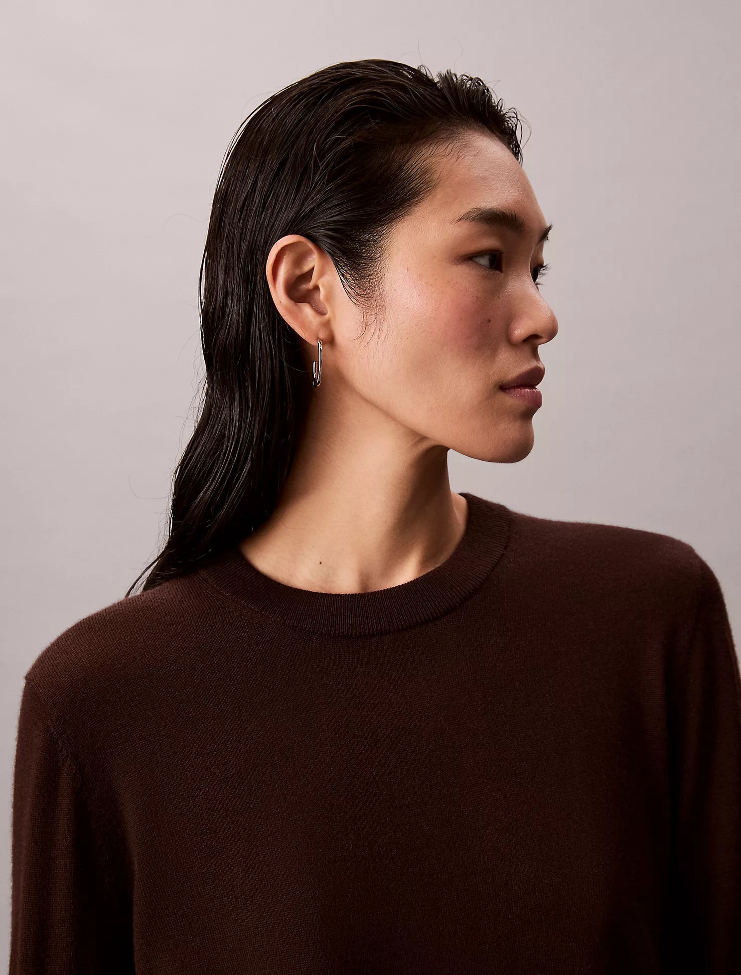 Extra Fine Merino Blend Crewneck Sweater