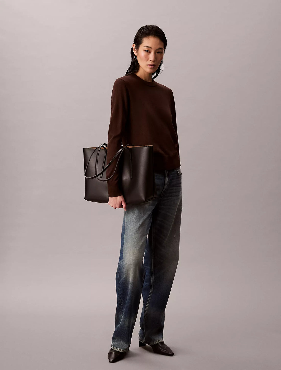 Extra Fine Merino Blend Crewneck Sweater