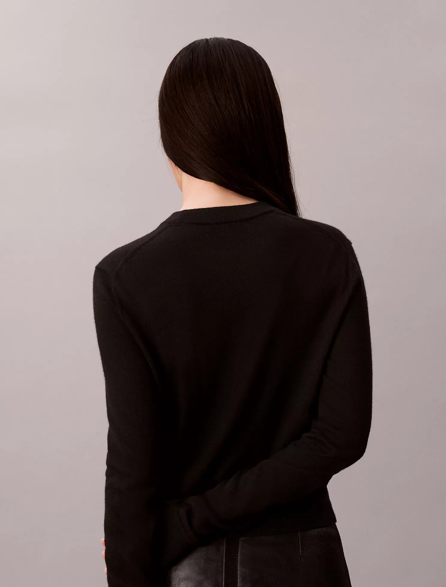 Extra Fine Merino Blend Crewneck Sweater